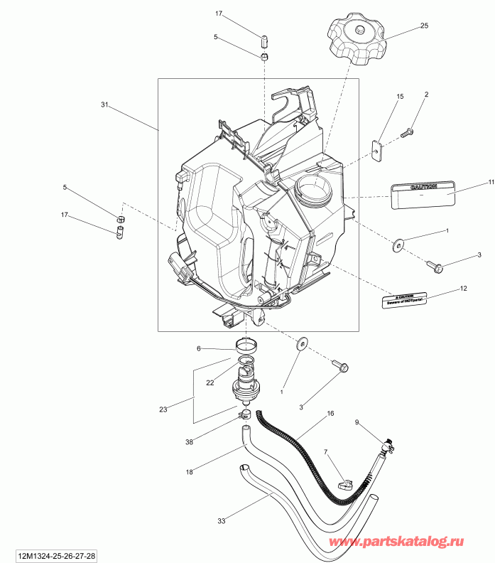 �������� Ski-doo EXPEDITION SPORT 550F XP, 2013 ������ - Oil System