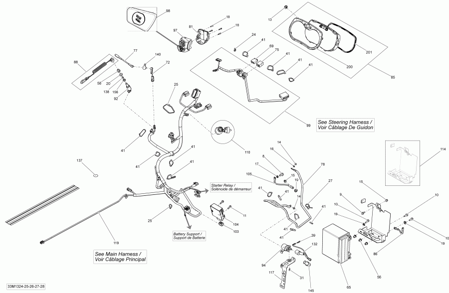 snowmobile Skidoo  EXPEDITION SPORT 550F XP, 2013 - Electrical System