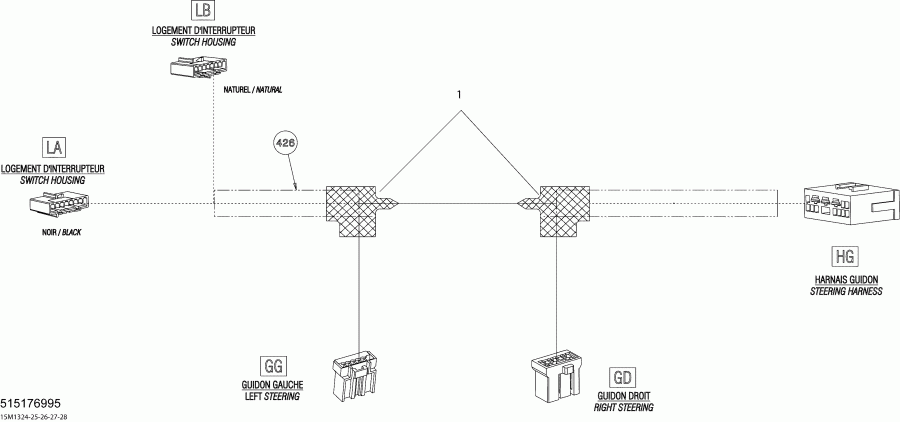  ski-doo - Steering Wiring Harness , Steering