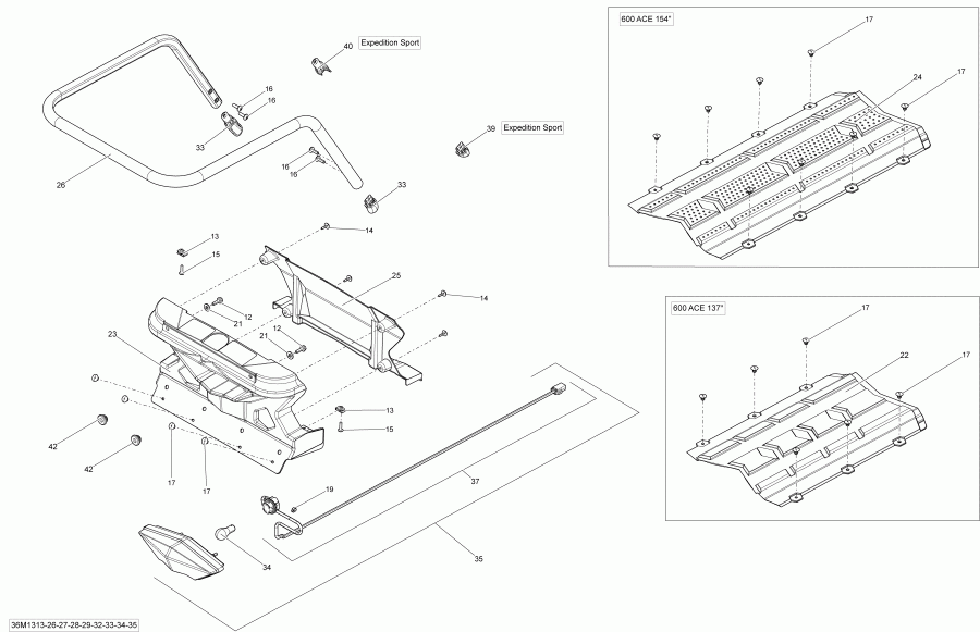 snowmobile Skidoo - Luggage Rack