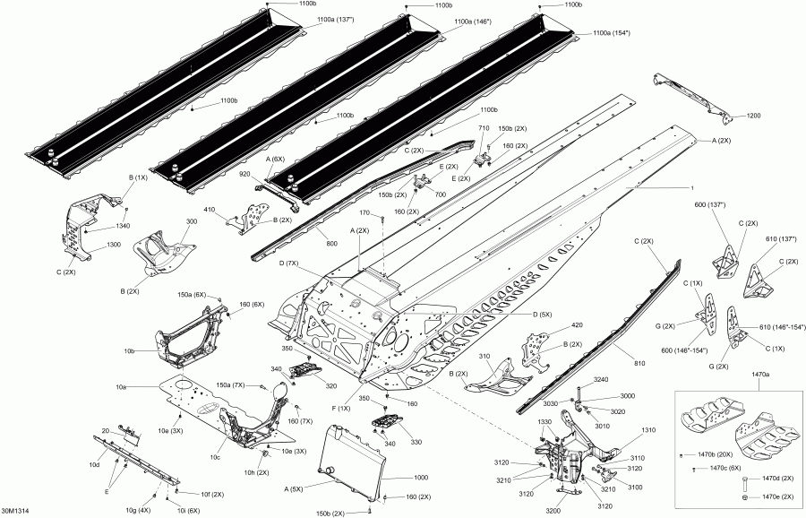 ��������  FREERIDE 137, 146, 154, 800RE XP, 2013 - ���� 146
