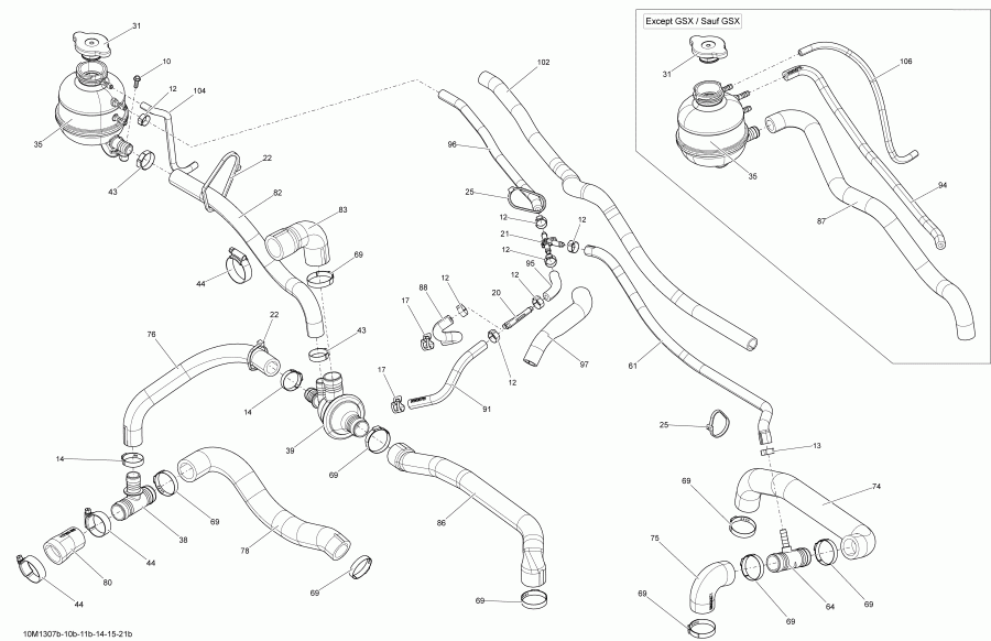  Ski Doo - Cooling System