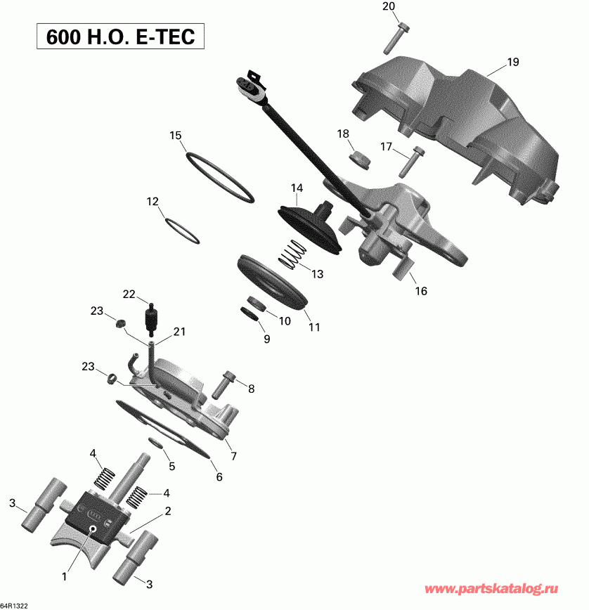 �������� Skidoo GRAND TOURING LE 600HOE XR, 2013 - 3d Rave
