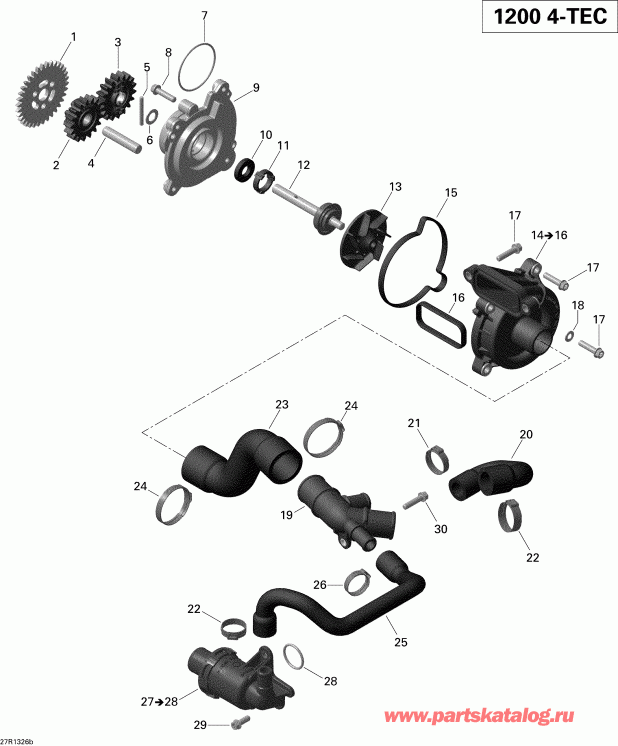 snowmobile BRP - Engine Cooling 2