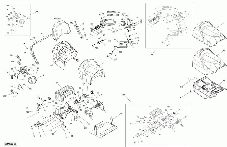 ��������  GRAND TOURING LE & SE 1200 XR, 2013 - Seat Le