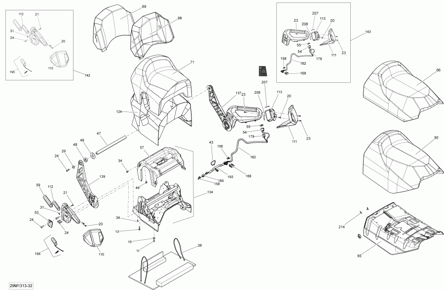   GRAND TOURING SPORT 600 XP, 2013  - Seat