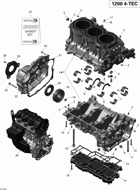  BRP GSX LE & SE 1200 XR, 2013  -  Block