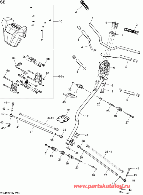 snowmobile Ski-doo - Steering Se