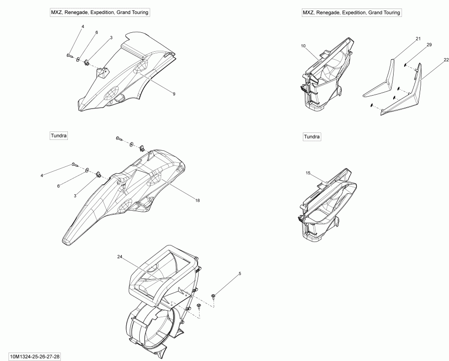 snowmobile BRP MXZ SPORT 550F XP, 2013  - Cooling System