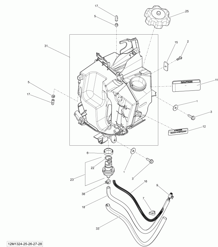 �������� Skidoo MXZ SPORT 550F XP, 2013 - Oil System