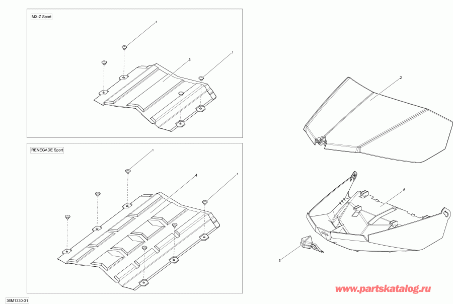   MXZ SPORT 600 ACE (4-TEMPS) XP, 2013  - Luggage Rack