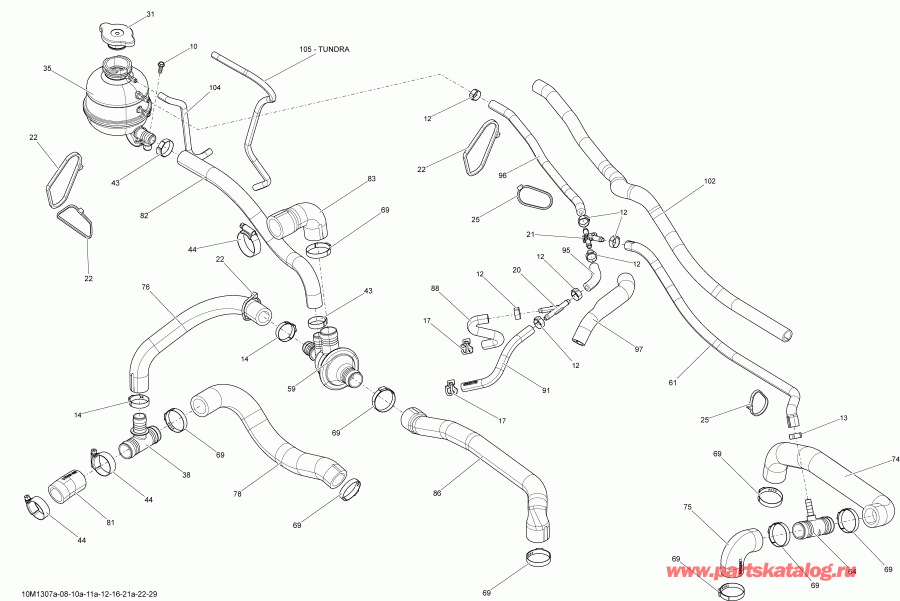  BRP SkiDoo - Cooling System