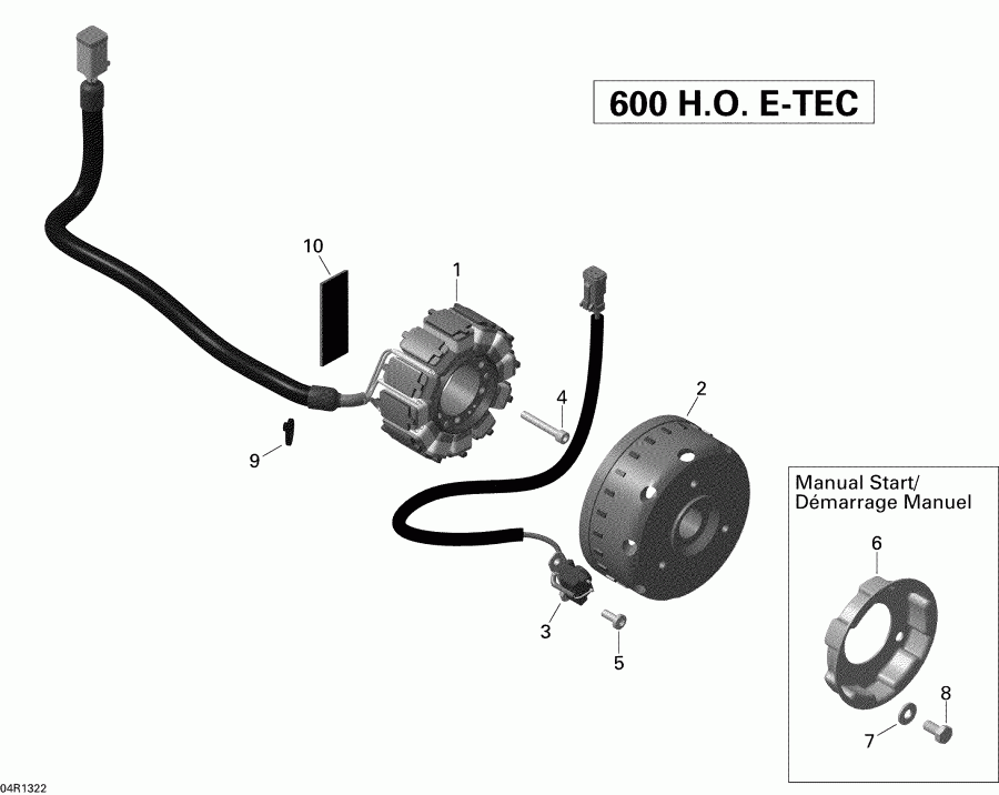 �������� SKIDOO ������ MXZ X 600HOE, 2013 - Magneto