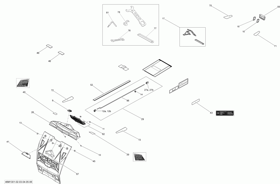  Skidoo MXZ X 600HOE, 2013 - Utilities
