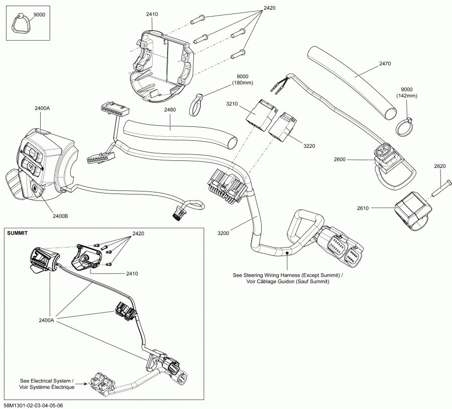 Skidoo MXZ X 600HOE, 2013  - Electrical Accessories, Steering