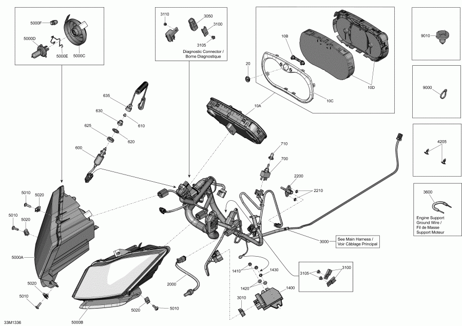 snowmobile Skidoo -  System