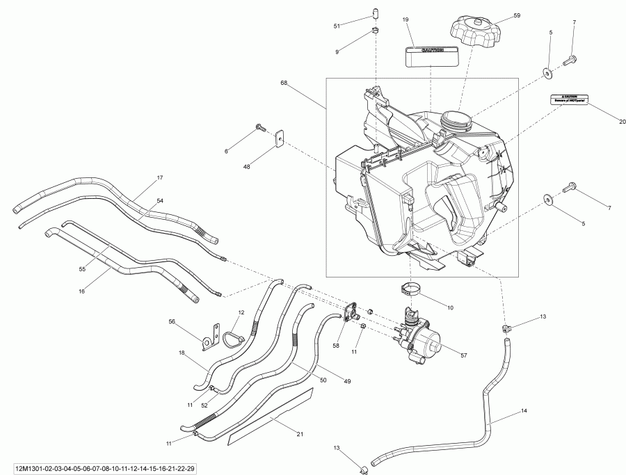 ������ MXZ X 800RE XS, 2013 - Oil System