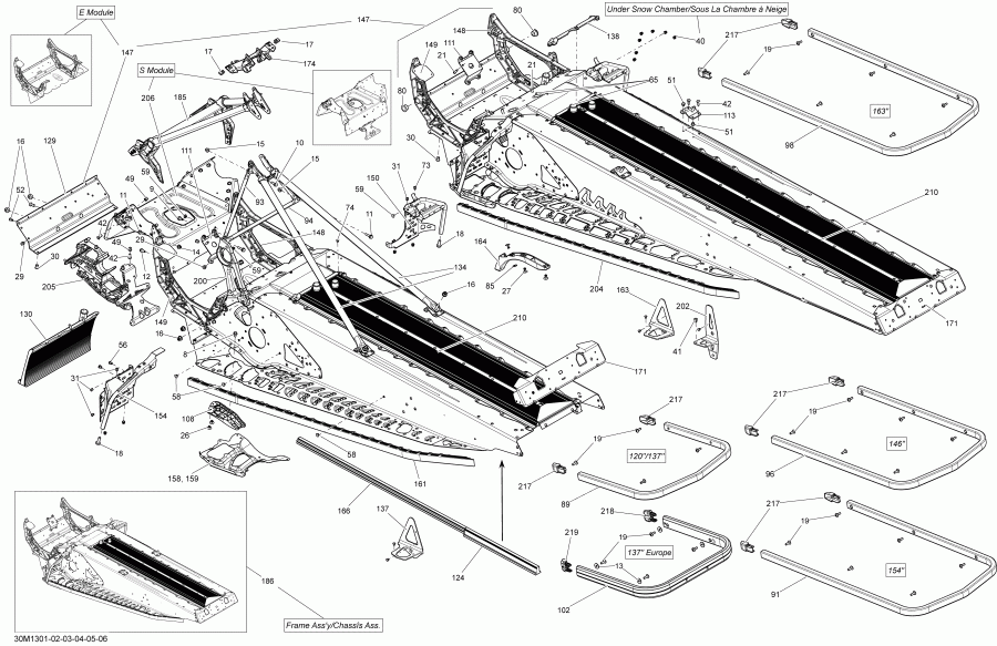 snowmobile - Frame