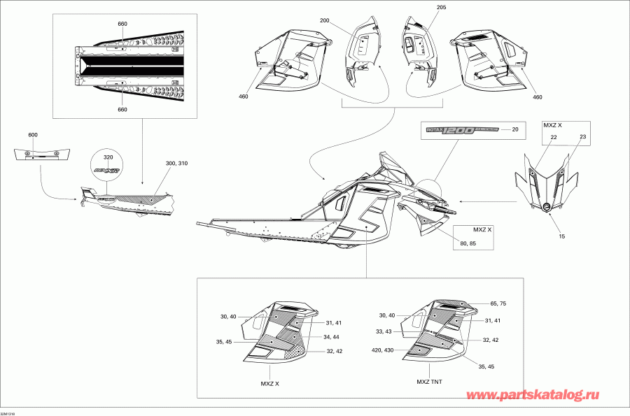 snowmobile SKIDOO ������ MXZ X & TNT 1200 XR, 2013 - �������� Tnt