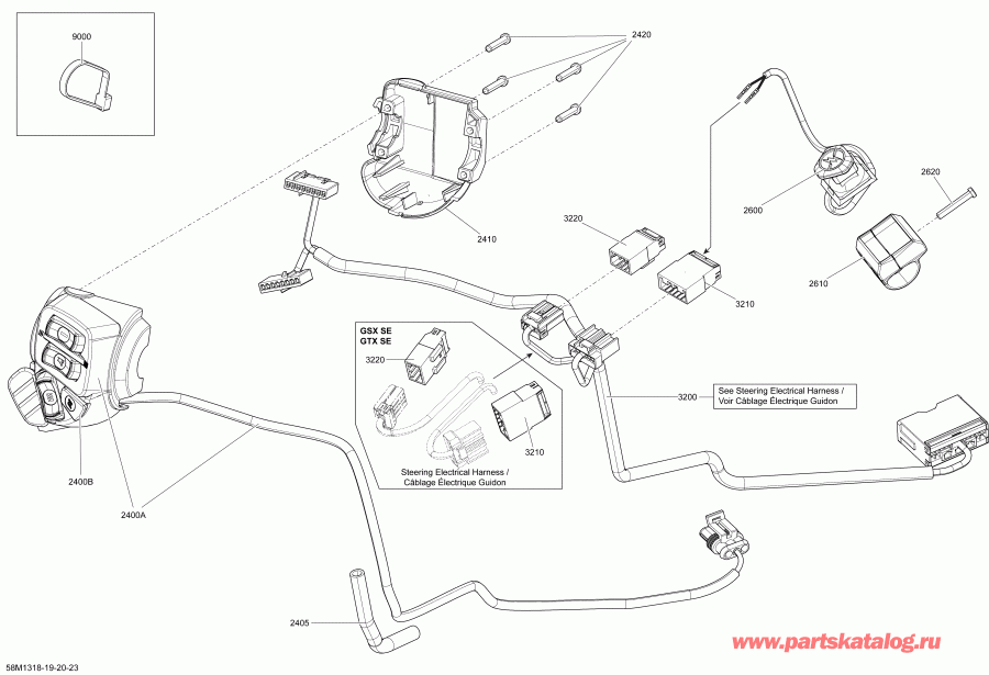 �������� Ski Doo MXZ X & TNT 1200 XR, 2013 ������ - Electrical Accessories, Steering