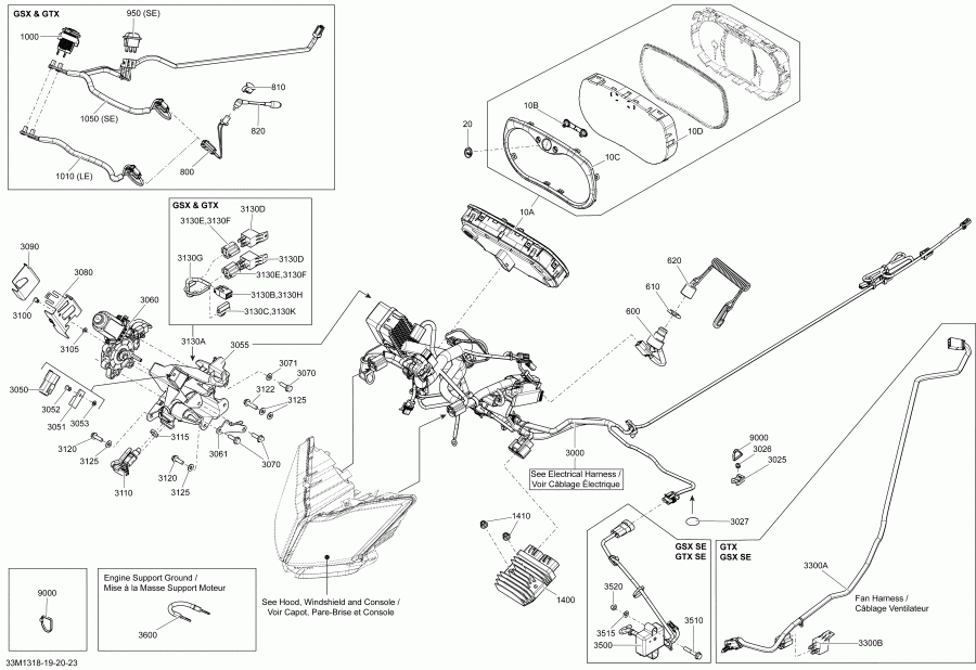 snowmobile BRP MXZ X & TNT 1200 XR, 2013  - Electrical System