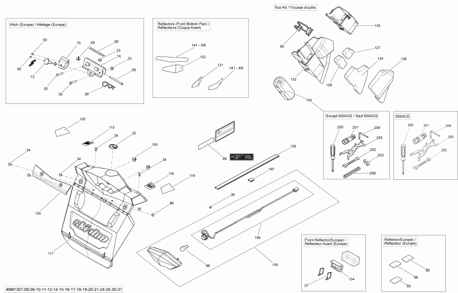 snowmobile  MXZ XRS 600HOE, 2013 - Utilities