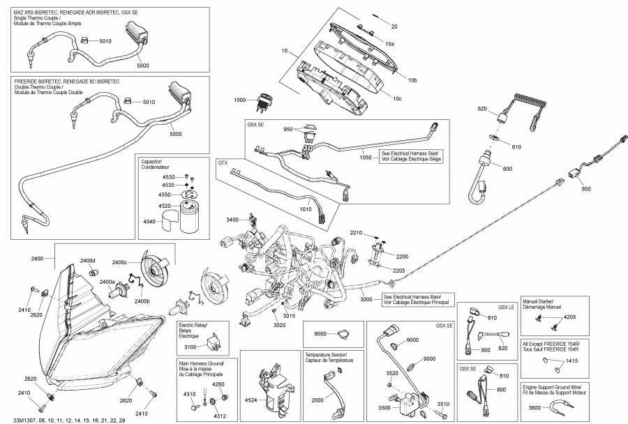 snowmobile BRP - Electrical System