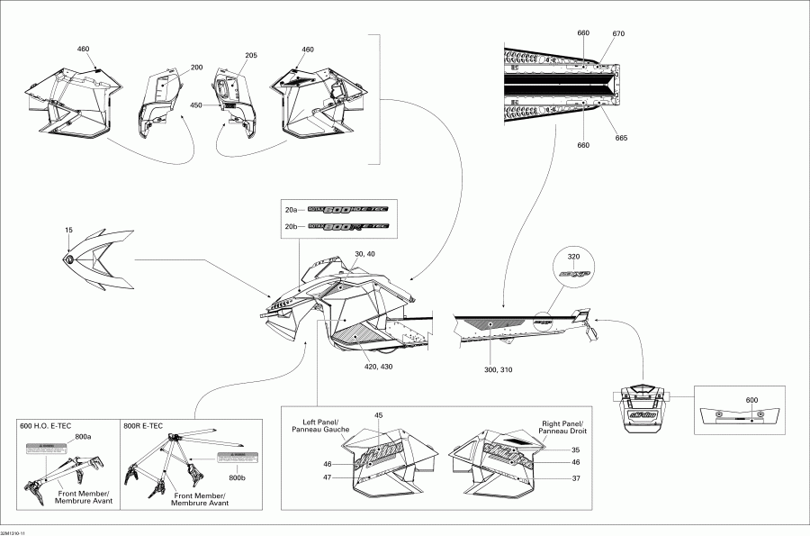  Ski Doo  RENEGADE ADRENALINE 800RE XP, 2013 -  800retec