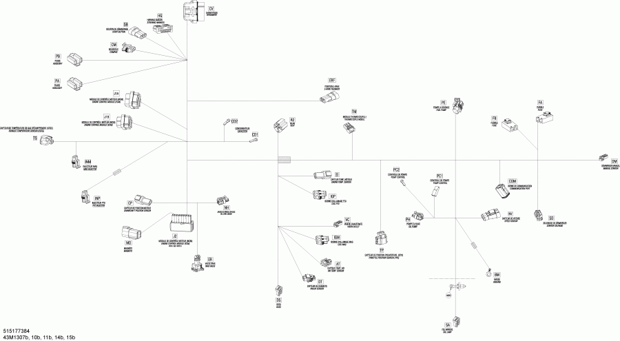 Skidoo - Electrical Harness Main, 800retec