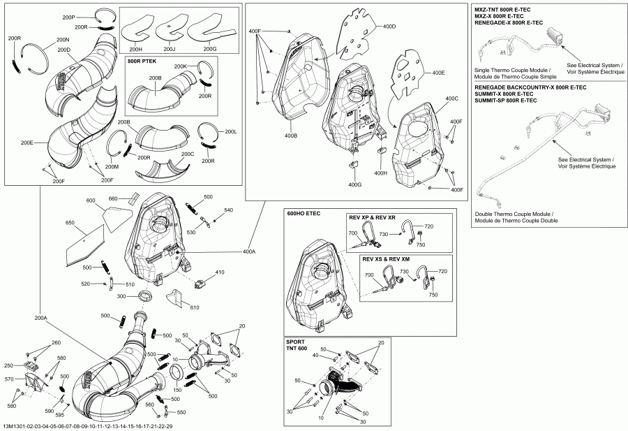  SKIDOO - Exhaust System