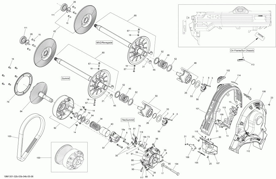   RENEGADE BACK COUNTRY X 800RE XS, 2013 - Pulley System 800r Etec