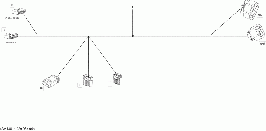 �������� Skidoo RENEGADE X 600HOE, 2013 - Electrical Harness , Steering