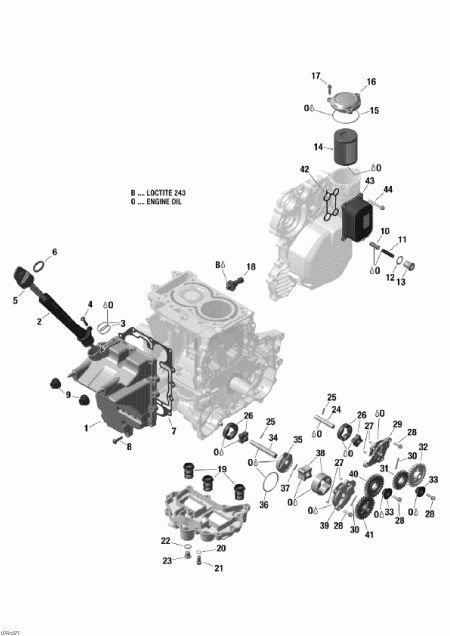 snowmobile - Engine Lubrication