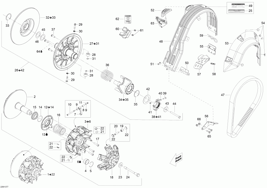 �������� Ski-doo Skandic SWT 600 ACE (4-strokes) XU, 2013 ������ - ���� System