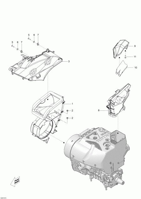 snowmobile Skidoo ����������� Skandic WT 550F XU, 2013 - ���������� System