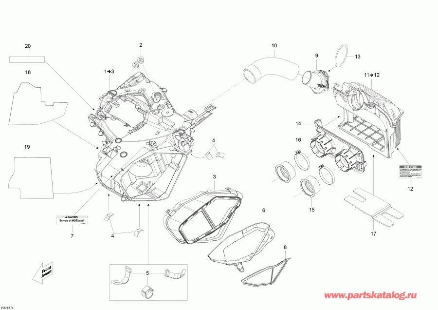 �������� SKIDOO Skandic WT 550F XU, 2013 - Air Intake System