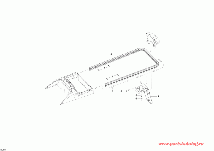 ��������  ������ Skandic WT 600 ACE (4-strokes) XU, 2013 - Luggage Rack
