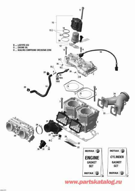  Skidoo - Cylinder Head