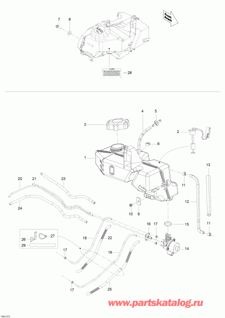 BRP Skandic WT 600HOETEC XU, 2013 - Oil System