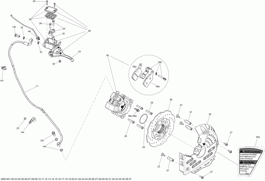   RENEGADE ADRENALINE 1200 4TEC XR, 2014  - Hydraulic Brakes