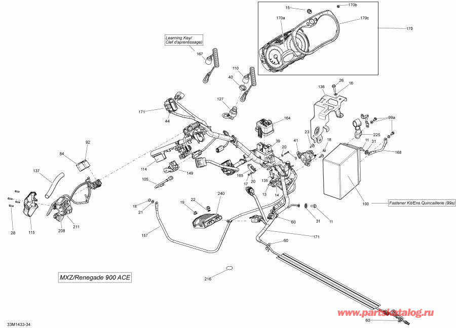 ��������  ������ RENEGADE ADRENALINE 900ACE XS, 2014 - Electrical System