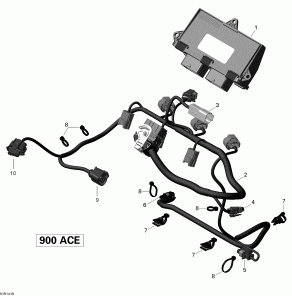 10-     Electronic Module (10- Engine Harness And Electronic Module)