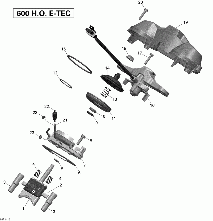  Skidoo  RENEGADE BACKCOUNTRY 600HOE XS, 2014 - 3d Rave