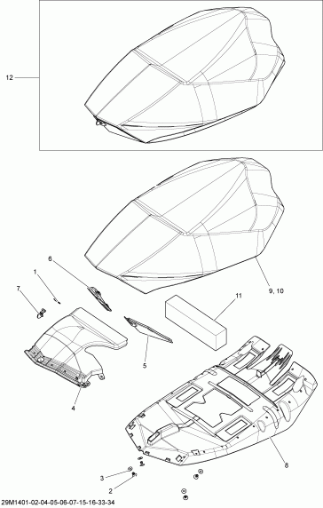 snowmobile - Seat