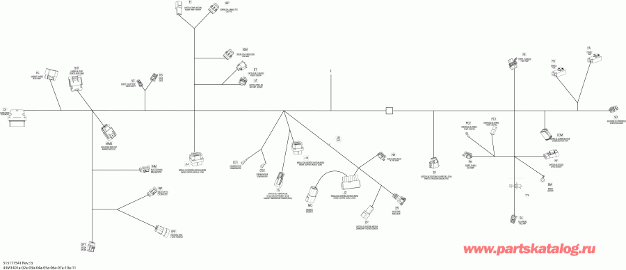  SkiDoo - Electrical Harness 600ho Etec