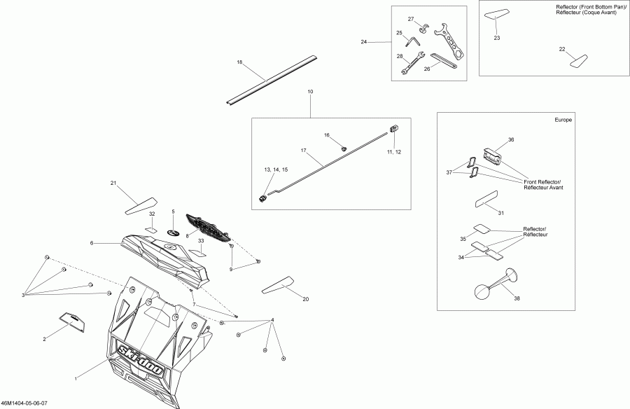 Skidoo RENEGADE BACKCOUNTRY X 600HOE XS, 2014 ������ - Utilities