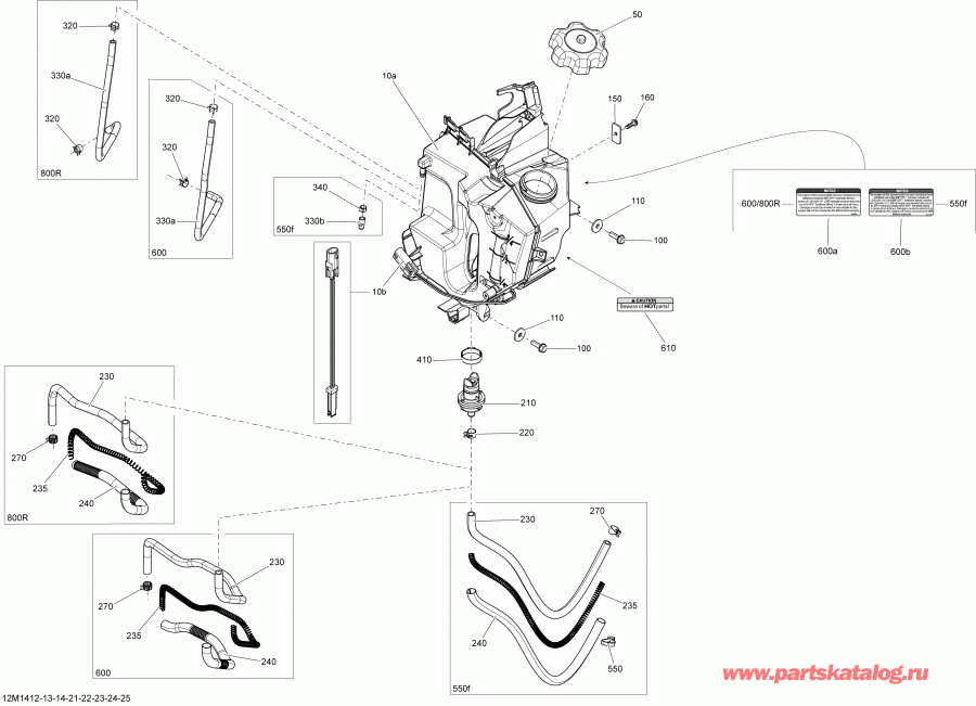 ski-doo  RENEGADE SPORT 550F XP, 2014 - Oil System