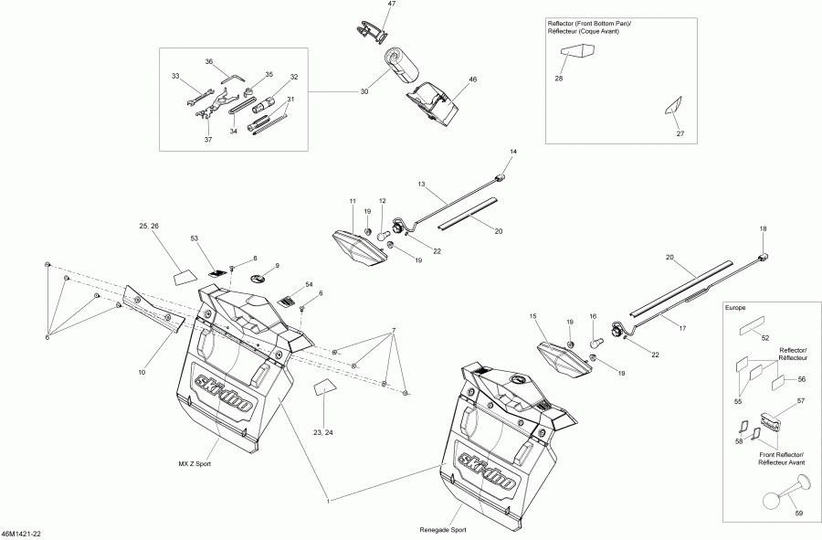 snowmobile Ski-doo - Utilities