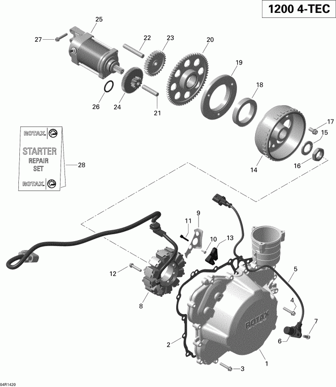 RENEGADE X 12004TEC XR, 2014  - Magneto And Electric Starter