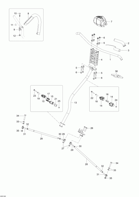 ��������  ����������� Skandic SWT 550F XU, 2014 - Steering